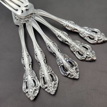 Vintage Oneida Michelangelo Stainless Steel Lot of 5 Salad Fork Made In USA - $37.39