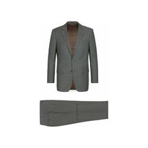 Mens Suit RENOIR English Window Pane Classic Fit Business 292-2 Gray Blue image 10