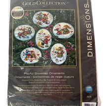 Dimensions Gold Collection Playful Snowmen Ornaments Cross Stitch Kit - $33.60