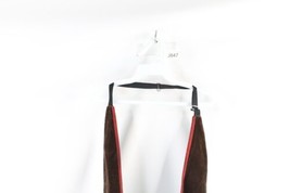 Vintage 50s 60s Rockabilly Mens L / XL Crushed Velvet Tuxedo Suit Vest Brown USA - £59.13 GBP