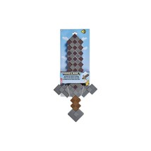 Minecraft Deluxe Netherite Roleplay Sound &amp; Light Sword Toy Gray Ages 6+ - £30.92 GBP