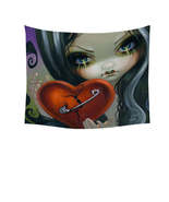 Faces of Faery #230 Goth Girl Fixing a Broken Heart Tapestry - $40.61 CAD+