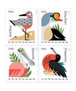 2015 35c Coastal Birds, Postcard, Block of 4 Scott 4991-94 Mint F/VF NH - $5.94