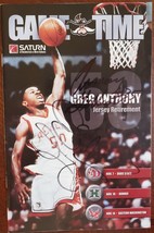 Game Time Rebel Notebook 2006-07 Greg Anthony Jersey Retirement, autographed   - £19.51 GBP