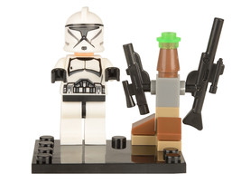 Clone Trooper Mandalorian Star Wars Custom Minifigure Brick Toys - $2.68
