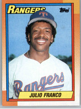1990 Topps 550 Julio Franco  Texas Rangers - £0.98 GBP