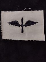 WW2 ERA USN AVIATION MACHINIST'S MATE  AD STRIKER RATING INSIGNIA  BLUE ... - $4.95