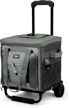 Igloo Camping Collapsible Roller Cooler With 40 Cans, Gray. - $116.96