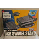 Aidata Laptop Swivel stand with Cooling fan &amp;  USB ports  NEW NS003FU - £26.82 GBP