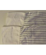 Restoration Hardware RH Blue &amp; White Striped 2 Pillowcases Made in Italy... - £36.99 GBP