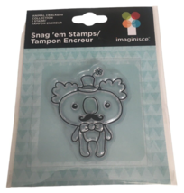 Imaginisce Snag Em Stamps Animal Crackers Koala Bear Clear Acrylic Animal Craft - £2.23 GBP