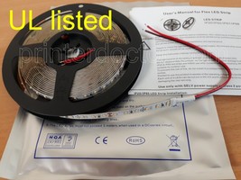 16&#39; ft Warm White 600 Epistar 3014 LED strip light 3000K 24v UL listed R... - $26.46