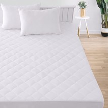 Lux Decor Collection Mattress Pad-Twin XL Mattress Cover Stretches Up to 16 - £24.77 GBP