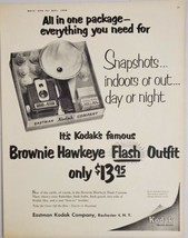 1954 Print Ad Kodak Brownie Hawkeye Flash Camera Kit Rochester,New York - $17.42
