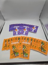 Trick or Treat Handout Candy Bag Vintage 1960s Halloween Paper Witch Mummy - £17.58 GBP