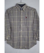 TOMMY HILFIGER Boy&#39;s Long Sleeve Flannel Button Down Shirt size 6 - $12.86