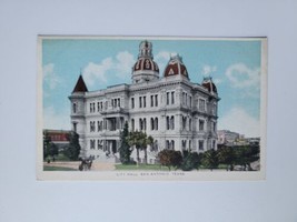 San Antonio Texas City Hall Frank Bros Mayland Rye Military Plz Vintage Postcard - £4.28 GBP