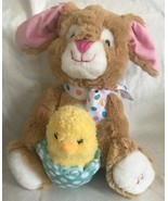 Cuddle Barn Hip &amp; Hop Bunny Chick Animated  Easter “Here Comes Peter Cot... - £15.84 GBP