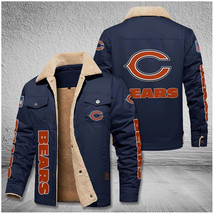 new boy Navy Blue Bear team uniform jacket USAmen's football rugby cotto... - $88.00