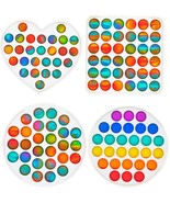 4 Pack Pop Fidget Toys Pop for Kids Rainbow Color Shapes - $27.06 CAD