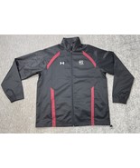 South Carolina Gamecocks Jacket Mens Large Black Under Armour Full Zip Coat - $29.69