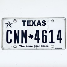  United States Texas Lone Star Passenger License Plate CWM 4614 - £14.78 GBP