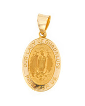 Our lady of guadalupe Unisex Charm 14kt Yellow Gold 311794 - £62.12 GBP