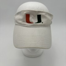 Miami Hurricanes Sun Visor Hat Orange White Adjustable Miller Lite Giveaway - £7.91 GBP
