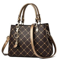 Women&#39;s Leather Handbag Plaid Women Bags   High Quality  Bags Ladies Print Leath - £140.11 GBP