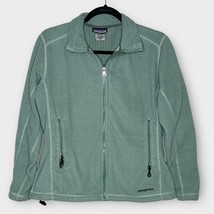 PATAGONIA sage green full zip fleece jacket women’s size medium - £29.68 GBP