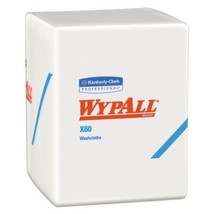 WypAll Cleaning Cloths General  X60 Cloths, 1/4 Fold, 12.5 x 10, White, 560/Box - £46.39 GBP