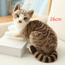 Real Life Plush Cats Doll Stuffed Lying Cat Plush Toys For Children Baby Doll Ki - £13.31 GBP