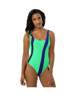 New Women&#39;s XS-3XL One-Piece Swimsuit Cheeky Fit Low Back Scoop Neck Green - £20.65 GBP+