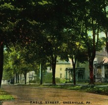 Aquila Street Vista Greenville Pennsylvania Pa 1910s DB Cartolina Hh Hamm Pub - £3.80 GBP