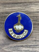 Bermuda Travel Souvenir Lapel Pin Onion Blue Background Estate Jewelry F... - $7.91
