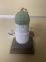 The Original Smores RV Trailer Camper Snowman Ornament Figure - £10.30 GBP