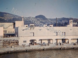 1950 Dock C ,B, A viewed from US Navy Ship Nagasaki Japan Anscochrome 35mm Slide - £5.97 GBP