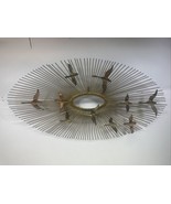 Vintage Jere style Sunburst Birds in Flight MCM Wall Decor 38” X 20” - £236.79 GBP