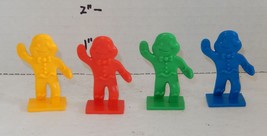 2010 Milton Bradley MB Candy land Replacement Set of 4 Pawns pieces Parts - $4.90