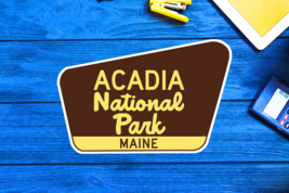 Acadia National Park Maine Travel Sticker Decal 3.75&quot; Vinyl - £4.33 GBP