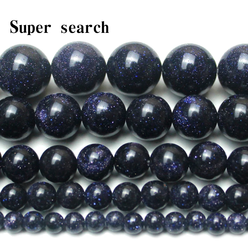 4-12mm Natural perles Galaxy Beads Sitara Stars Wholesale Beads Blue sand - £8.95 GBP+