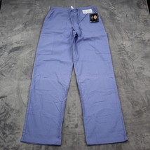 Dickies Pants Mens XS Blue Cargo Medical Uniform Scrub Pull On Bottoms - £17.89 GBP