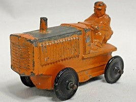 Vintage Cast Dozer Tractor, Driver Toy, Slush Mold, Hubley Tootsie Kento... - £19.49 GBP