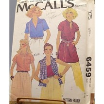 UNCUT Vintage Sewing PATTERN McCalls 6459, Misses 1979 Carefree Patterns... - $23.22