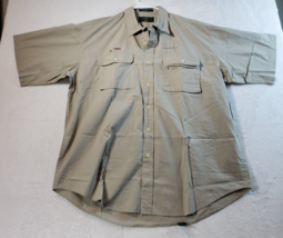 Orvis Button Up Shirt Mens XL Gray 100% Cotton Rockwell Springs Pockets Collared - £13.51 GBP