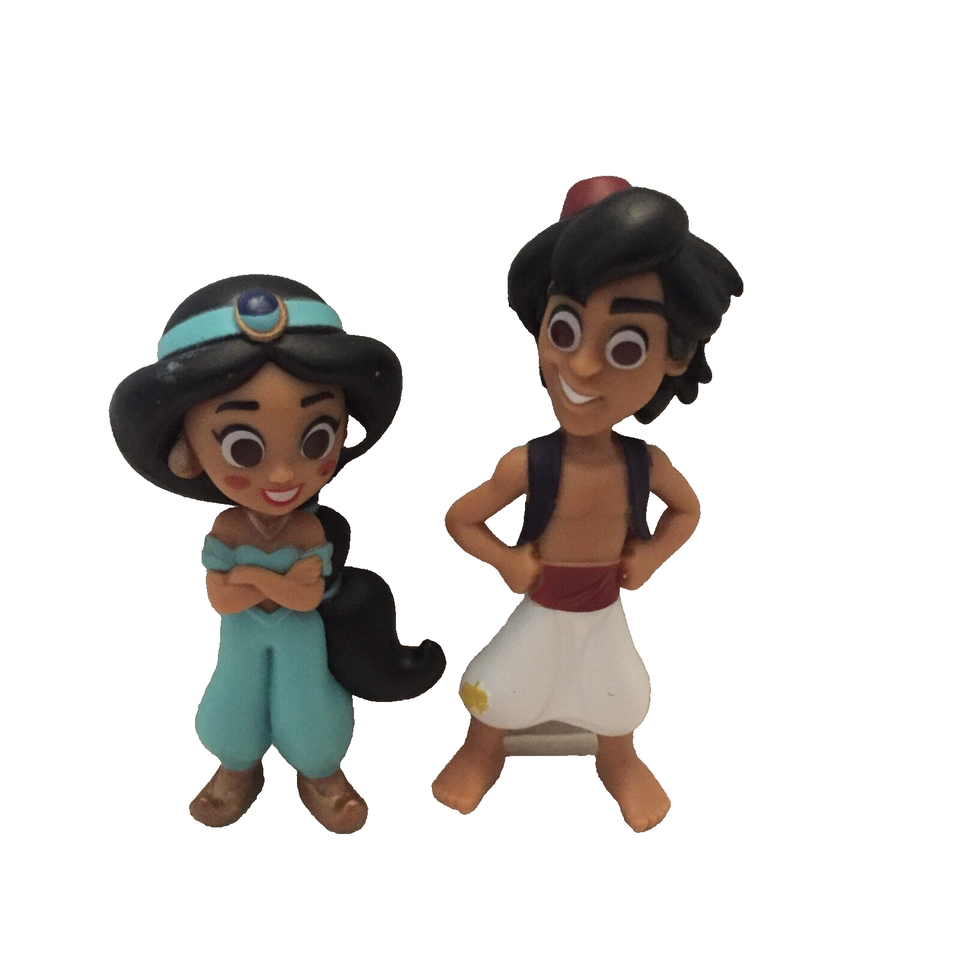 Disney 100 2.5'' Aladdin & 2'' Jasmine Figures - £10.30 GBP