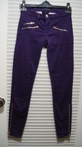 Juicy Couture royal Purple skinny pants Size 25 Logo details CH 155/62A - £16.39 GBP