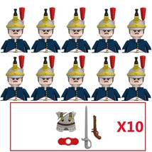 10PCS Military Figures Napoleonic Series Building Blocks Weapons BricksN007 - £25.95 GBP