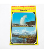 Yellowstone Grand Teton National Parks Brochure Booklet Souvenir Vintage... - $5.93