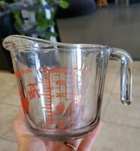 Vintage Anchor Glass 2 Cup Measuring 16 Oz Cup 1/2 Quart 500 Ml - £16.49 GBP